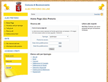 Tablet Screenshot of buonconvento.albopretorio-online.com